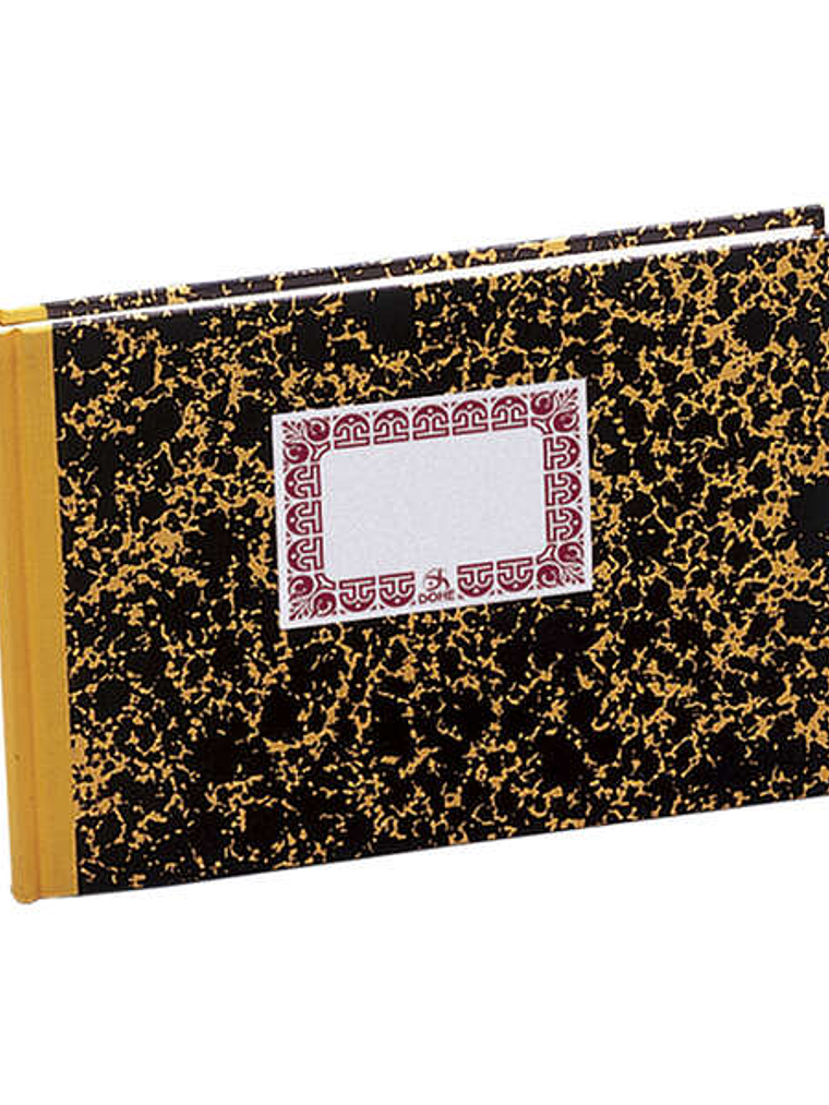 Dohe Cuaderno Cartone Cuentas Corrientes - Cuarto Apaisado - Lomera de Tela - 100 Hojas Offset de 70gr 1