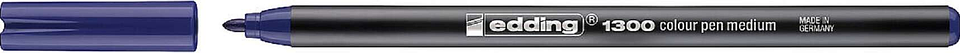 Edding 1300 Rotulador  - Punta Redonda - Trazo 2 mm. - Tinta con Base de Agua - Color Azul 1