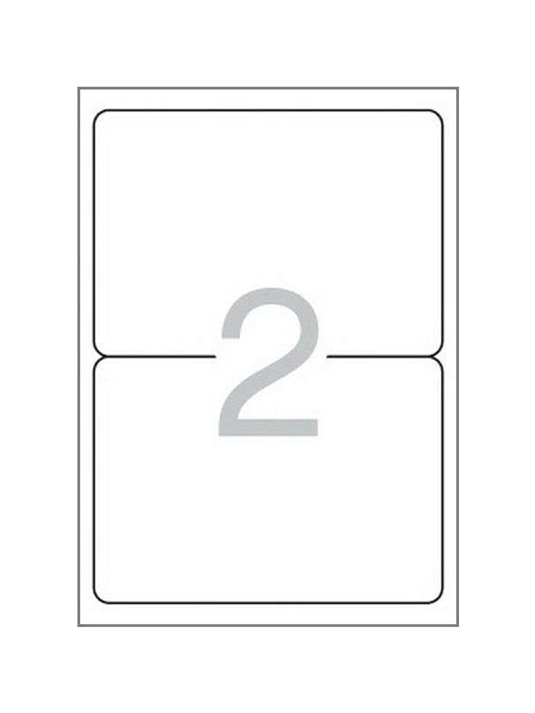 Multi3 Pack de 200 Etiquetas Blancas Cantos Redondeados Tamaño 199,6x144,5mm con Adhesivo Permanente para Multiples Usos 1