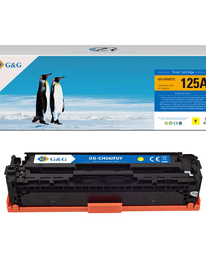 G&G HP CB542A/CE322A/CF212A Amarillo Cartucho de Toner Generico - Reemplaza 125A/128A/131A