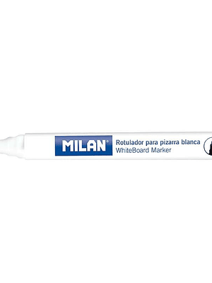 Milan Rotuladores para Pizarra Blanca con Punta Biselada - Punta 1 - 4 mm - Tinta a Base de Alcohol - Borrable en Seco - Color Negro