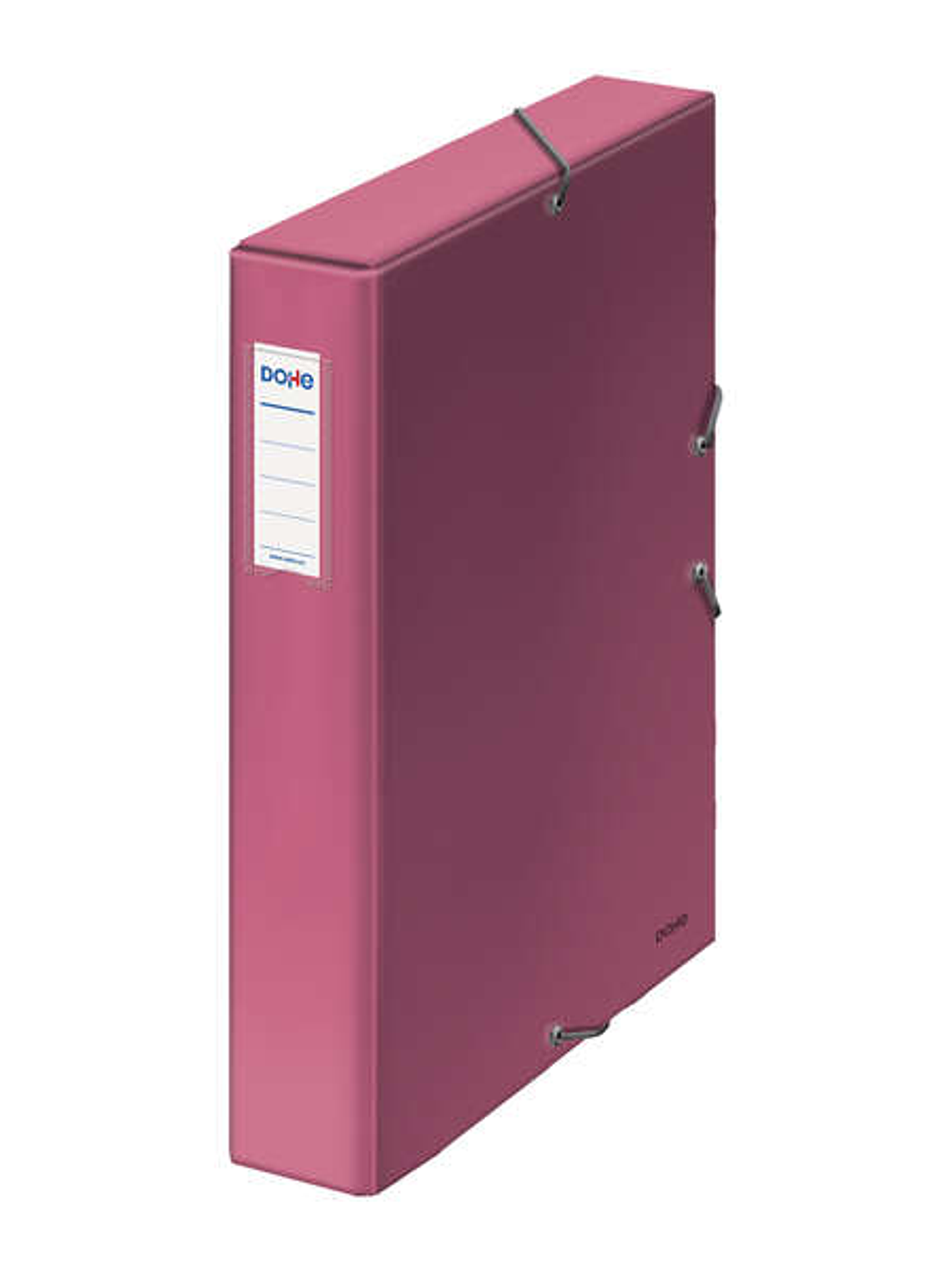 Dohe Caja de Carton Forrado con Papel Impreso y Plastificado - Tarjetero con Etiqueta en el Lomo - Sistema de Cierre con Gomas Elasticas 1
