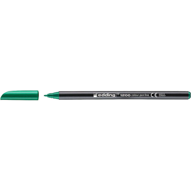 Edding 1300 Rotulador - Punta Redonda - Trazo 2 mm. - Tinta con Base de Agua - Color Verde