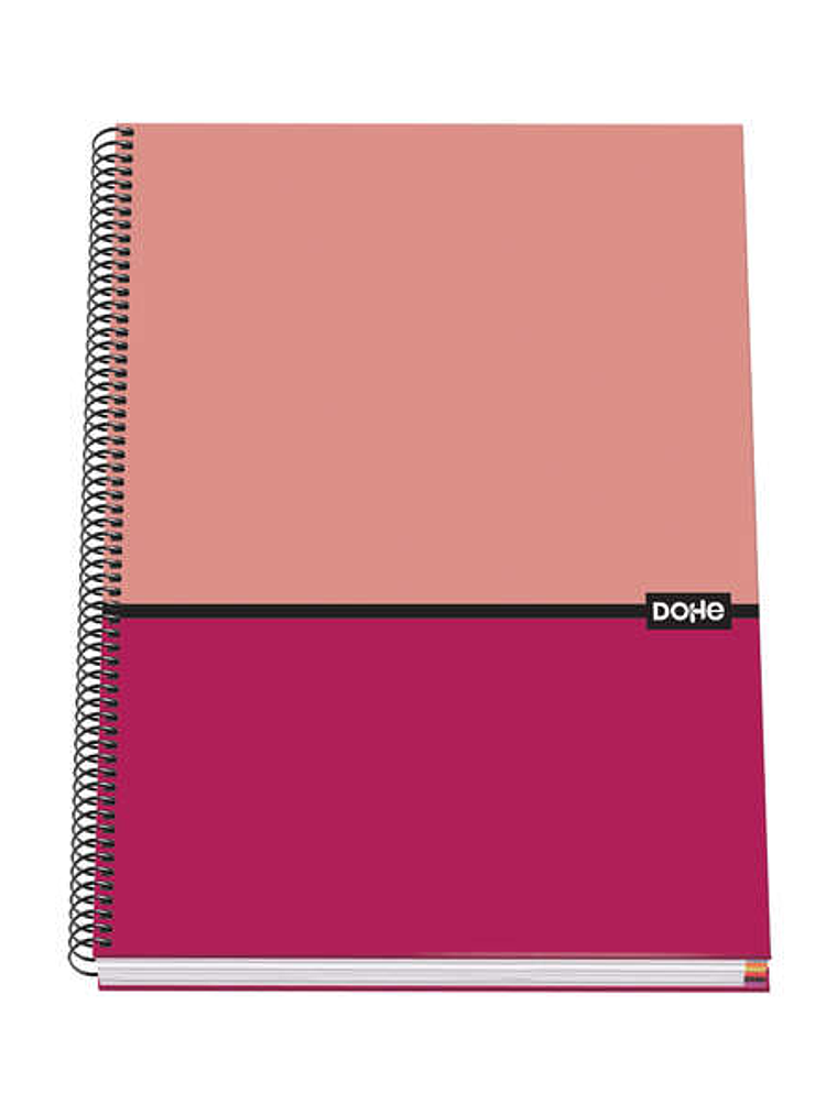 Dohe Cuaderno Espiral Tapa Dura A4 - 228x300mm - Cubierta Carton Forrado - Interior 100 Hojas Offset 90g - Cuadricula 5mm 1