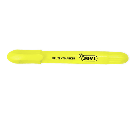 Jovi Gel Textmarker Marcador de Texto Fluorescente - Gel en Seco - No Necesitan Punta - No Traspasan - Secado Rapido - Aptos para Luz Negra - Color Am