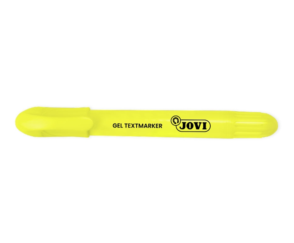 Jovi Gel Textmarker Marcador de Texto Fluorescente - Gel en Seco - No Necesitan Punta - No Traspasan - Secado Rapido - Aptos para Luz Negra - Color Am 1