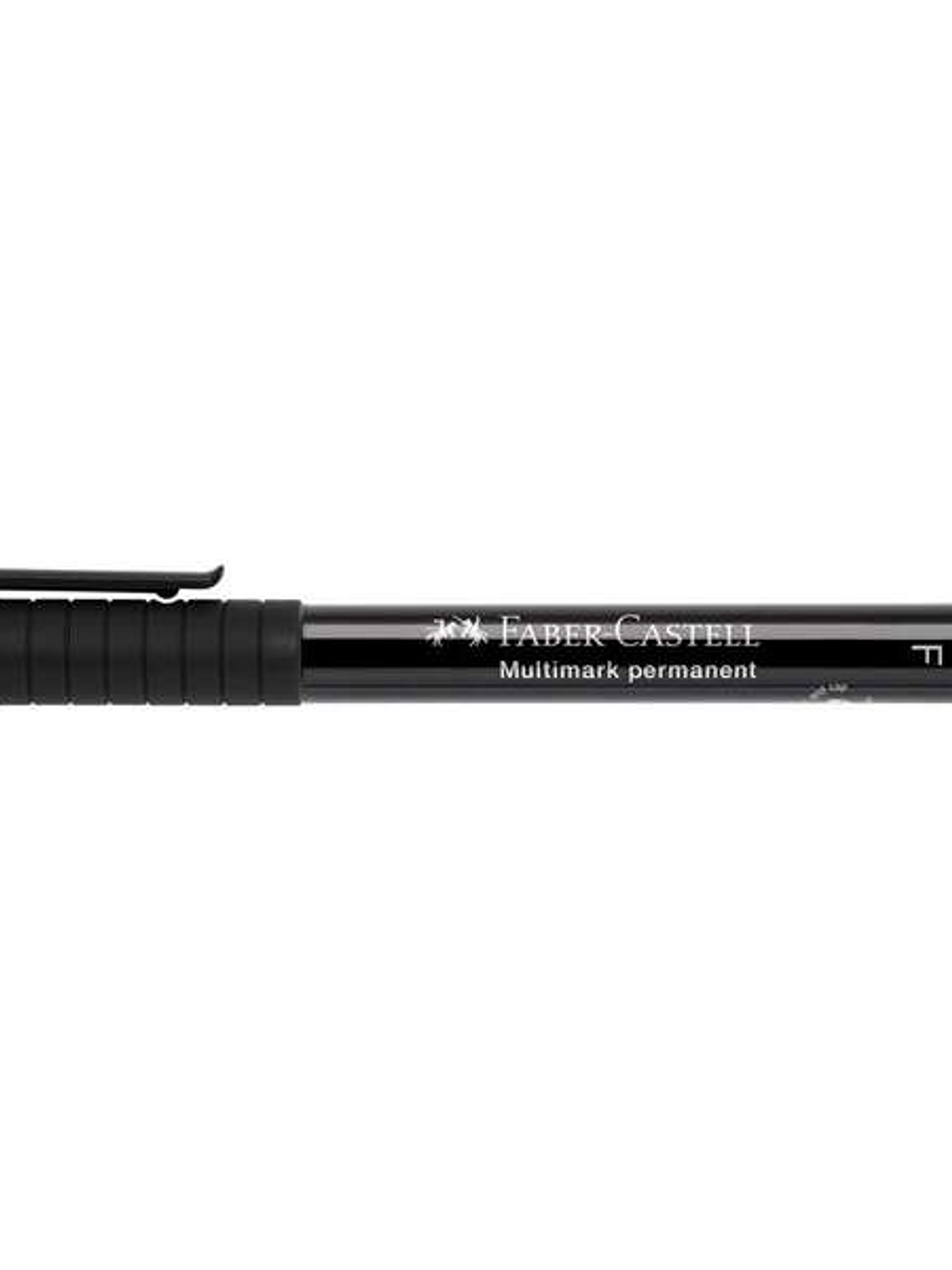 Faber-Castell Multimark Rotulador Permanente - Ancho de Trazo 0.6mm - Goma de Borrar Integrada - Resistente a la Luz y al Agua - Color Negro 1