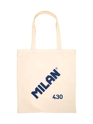 Milan Serie 1918 Tote Bag Bolsa de Tela - Tamaño  50x38x41cm - Asa Larga 27cm - Tejido 'ripstop' - Color Beige