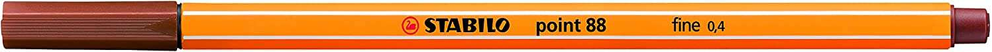 Stabilo Point 88 Rotulador de Punta Fina de Fibra - Trazo de 0.4 mm - Tinta con Base de Agua - Color Sanguina 1