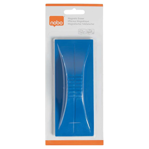 Nobo Borrador Magnetico para Pizarra Blanca - Iman Integrado - Color Azul