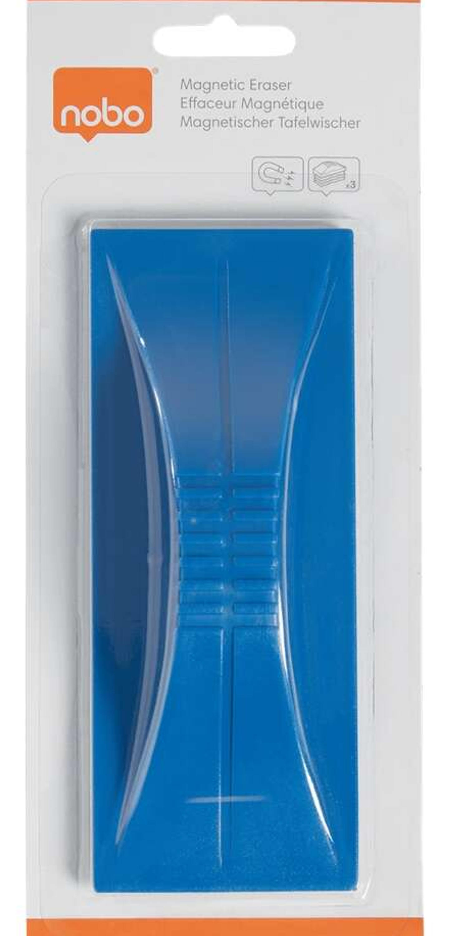 Nobo Borrador Magnetico para Pizarra Blanca - Iman Integrado - Color Azul 1