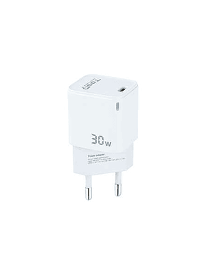 Tooq Cargador de Pared GaN USB-C/PD 30W - Color Blanco