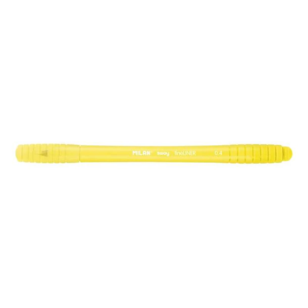 Milan Sway Fineliner Rotulador - Punta Fina 0.4mm - Ergonomico - Tinta al Agua - Color Amarillo