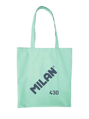 Milan Serie 1918 Tote Bag Bolsa de Tela - Tamaño  50x38x41cm - Asa Larga 27cm - Tejido 'ripstop' - Color Verde