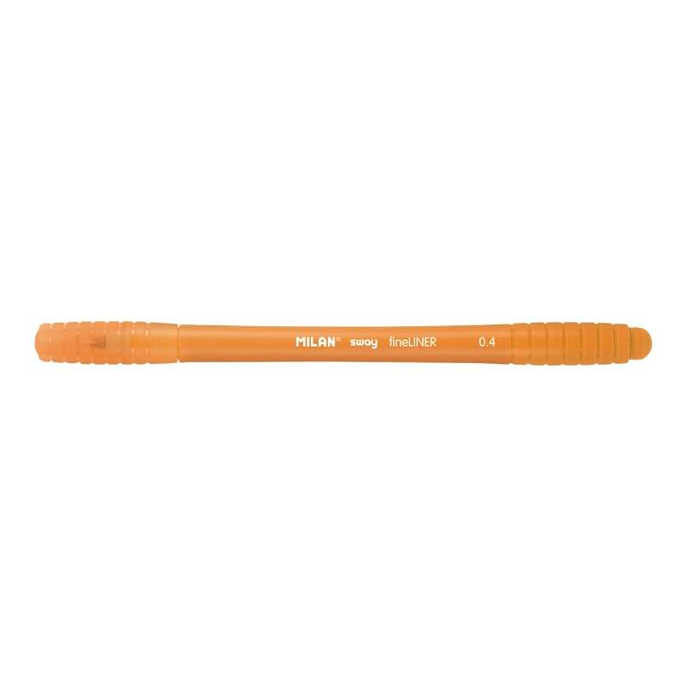 Milan Sway Fineliner Rotulador - Punta Fina 0.4mm - Ergonomico - Tinta al Agua - Color Naranja 1