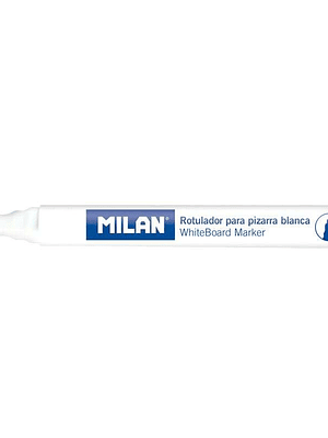 Milan Rotuladores para Pizarra Blanca con Punta Biselada - Punta 1 - 4 mm - Tinta a Base de Alcohol - Borrable en Seco - Color Azul
