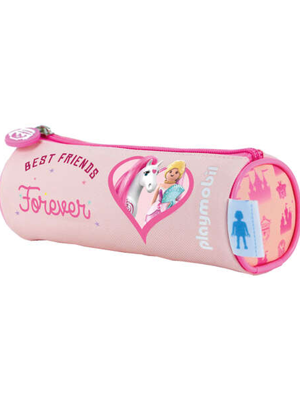 Dohe Portatodo Redonde para Material Escolar - Fabricado en Poliester - Cierre de Cremallera - Resistente y Flexible 1