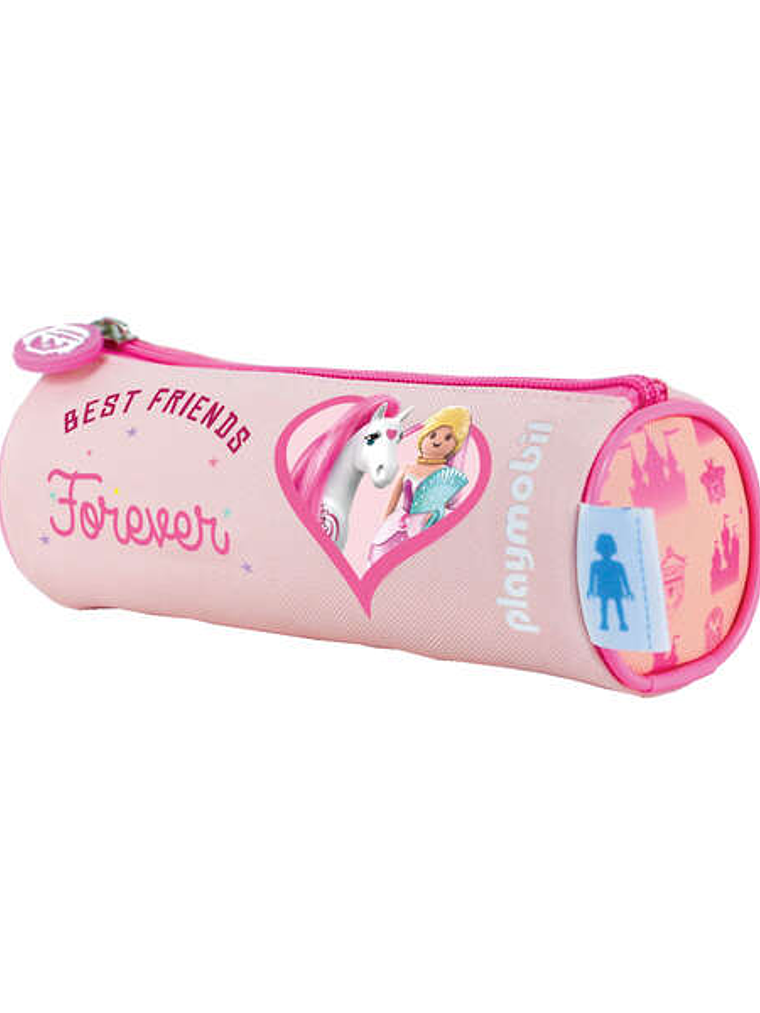 Dohe Portatodo Redonde para Material Escolar - Fabricado en Poliester - Cierre de Cremallera - Resistente y Flexible 1