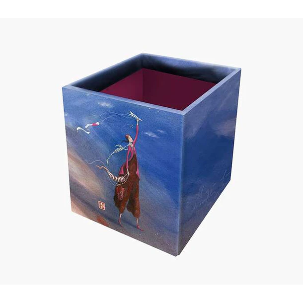 Pictura Gaëlle Boissonnard Caja Portalapices - 8.5x8.5x10.5cm - Diseño Artistico - Ideal para Organizar Material de Escritura - Decorativa