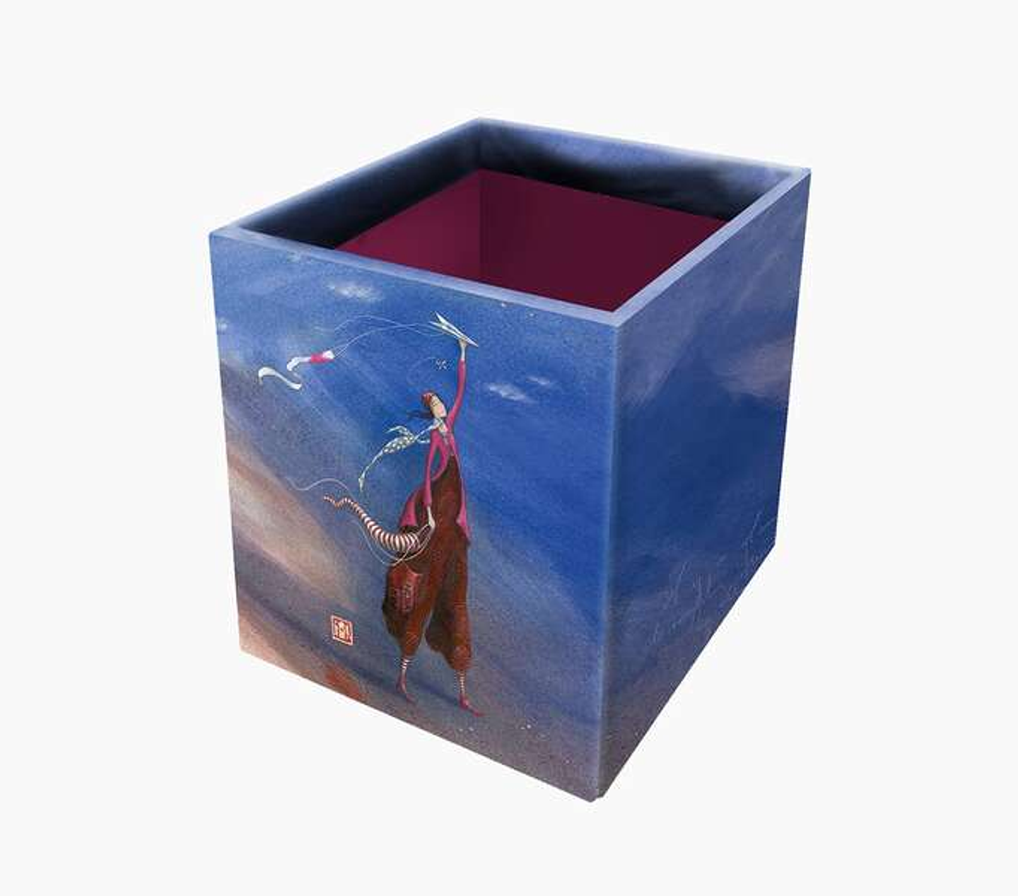 Pictura Gaëlle Boissonnard Caja Portalapices - 8.5x8.5x10.5cm - Diseño Artistico - Ideal para Organizar Material de Escritura - Decorativa 1