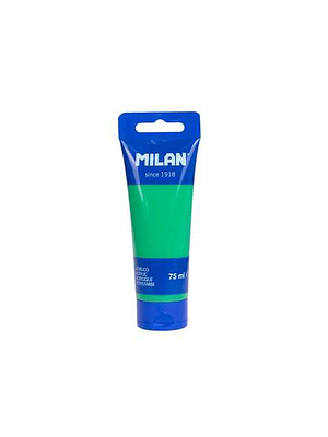 Milan Tubo de Pintura Acrilica 75ml - Pigmentos de Alta Calidad - Mezclable - Color Verde
