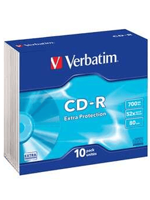 Verbatim CD-R 700MB Caja (Pack 10 Uds)