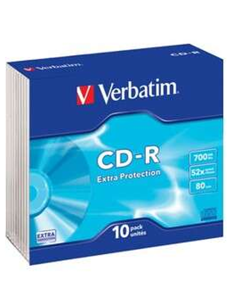 Verbatim CD-R 700MB Caja (Pack 10 Uds) 1