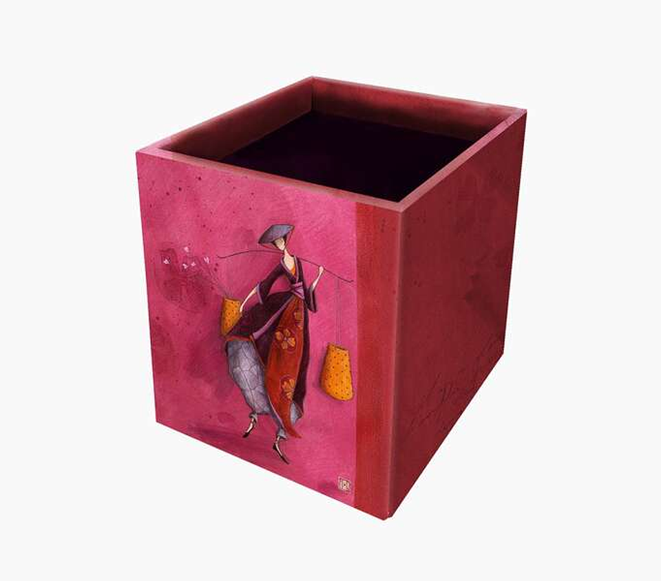 Pictura Gaëlle Boissonnard Caja Portalapices - 8.5x8.5x10.5cm - Diseño Artistico y Colorido - Ideal para Organizar Tus Lapices 1