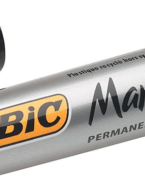 Bic Marking 2000 Ecolutions Rotulador Permanente - Tinta con Base de Alcohol - Ecologico - Secado Rapido - Color Negro