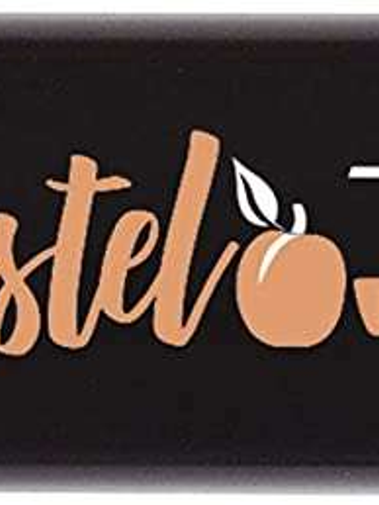 Tratto Video Pastel Marcador Fluorescente - Punta Biselada - Tinta al Agua - Secado Rapido - Color Naranja Albaricoque 1