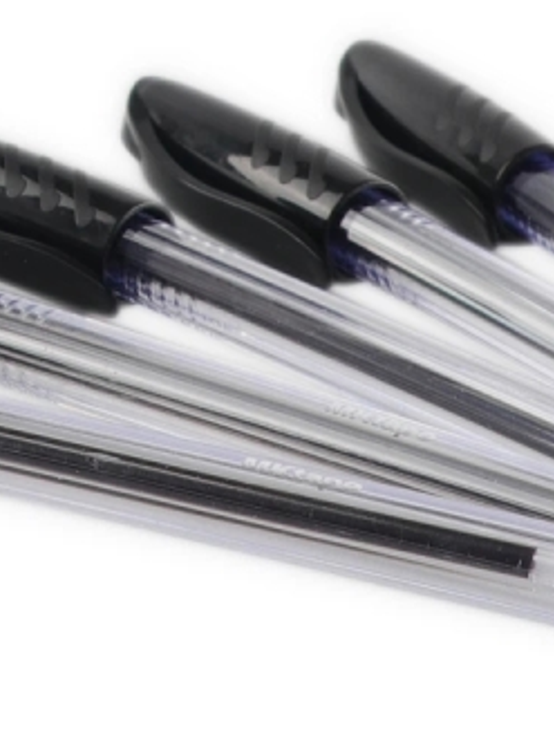 MKtape Pack de 36 Boligrafos Triangulares de Bola - Punta Redonda de 1.0mm - Escritura Suave - Color Negro 1