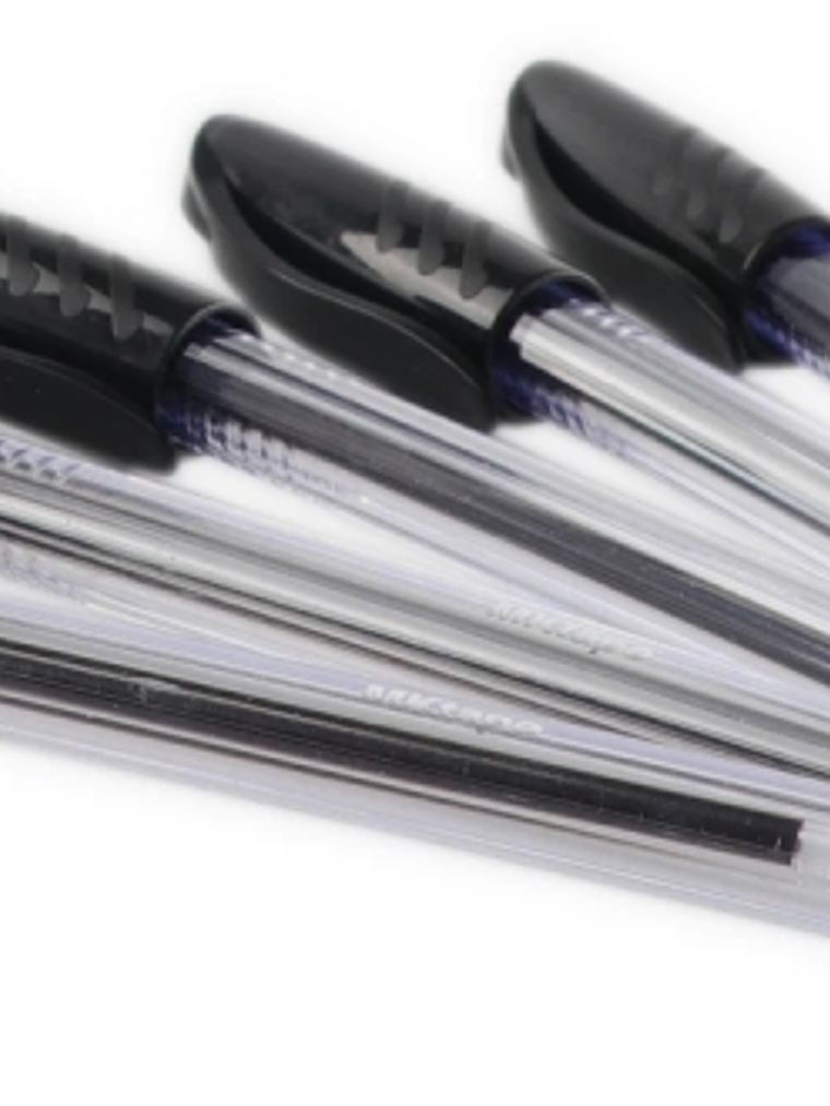 MKtape Pack de 36 Boligrafos Triangulares de Bola - Punta Redonda de 1.0mm - Escritura Suave - Color Negro 1