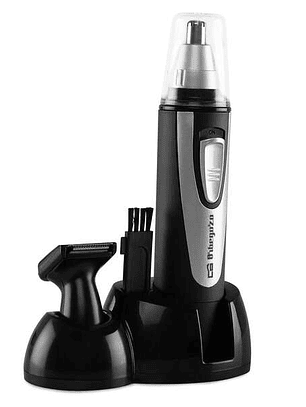 Orbegozo NO 3500 Corta Pelos - Practico y Seguro para Nariz - Orejas - Barba y Bigote - Resistente al Agua - sin Cables - Cabezales Intercambiables -