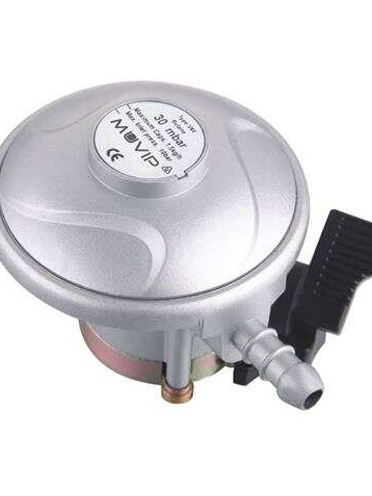 Muvip Reductor de Gas Butano - Presion de Salida 30mbar - Conexion Entrada 20mm 1