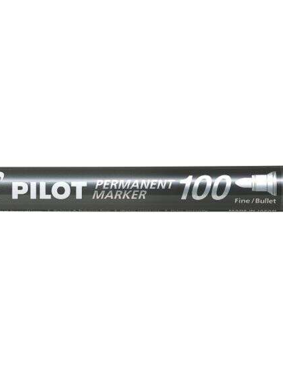 Pilot Rotulador Permanente 100 - Punta Fina de Bala 4,5mm - Trazo 1mm - Color Negro 1