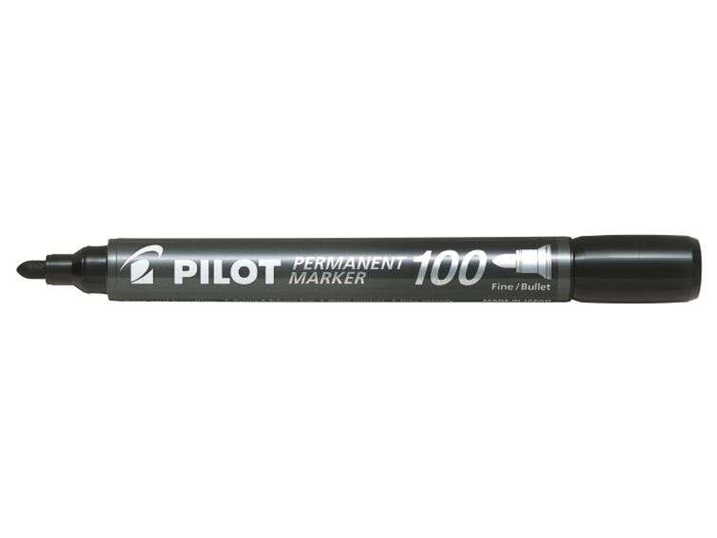 Pilot Rotulador Permanente 100 - Punta Fina de Bala 4,5mm - Trazo 1mm - Color Negro 1