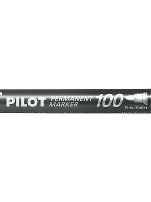 Pilot Rotulador Permanente 100 - Punta Fina de Bala 4,5mm - Trazo 1mm - Color Negro