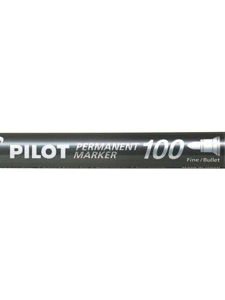Pilot Rotulador Permanente 100 - Punta Fina de Bala 4,5mm - Trazo 1mm - Color Negro 1