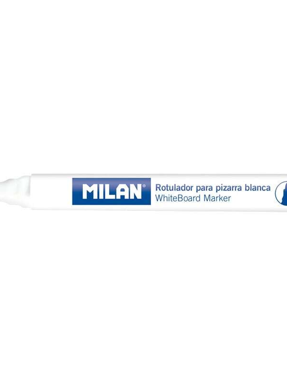 Milan Rotuladores para Pizarra Blanca con Punta Redonda - Punta 4.7 mm - Tinta a Base de Alcohol - Borrable en Seco - Color Azul 1
