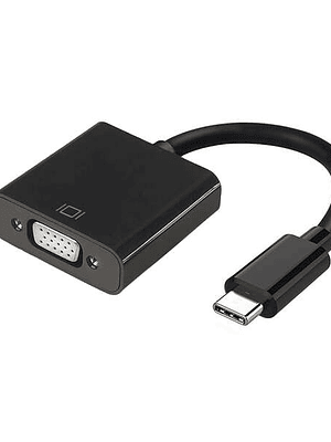 Aisens Conversor USB-C a VGA - USB-C/M-HDB15/H - 15cm - Color Negro