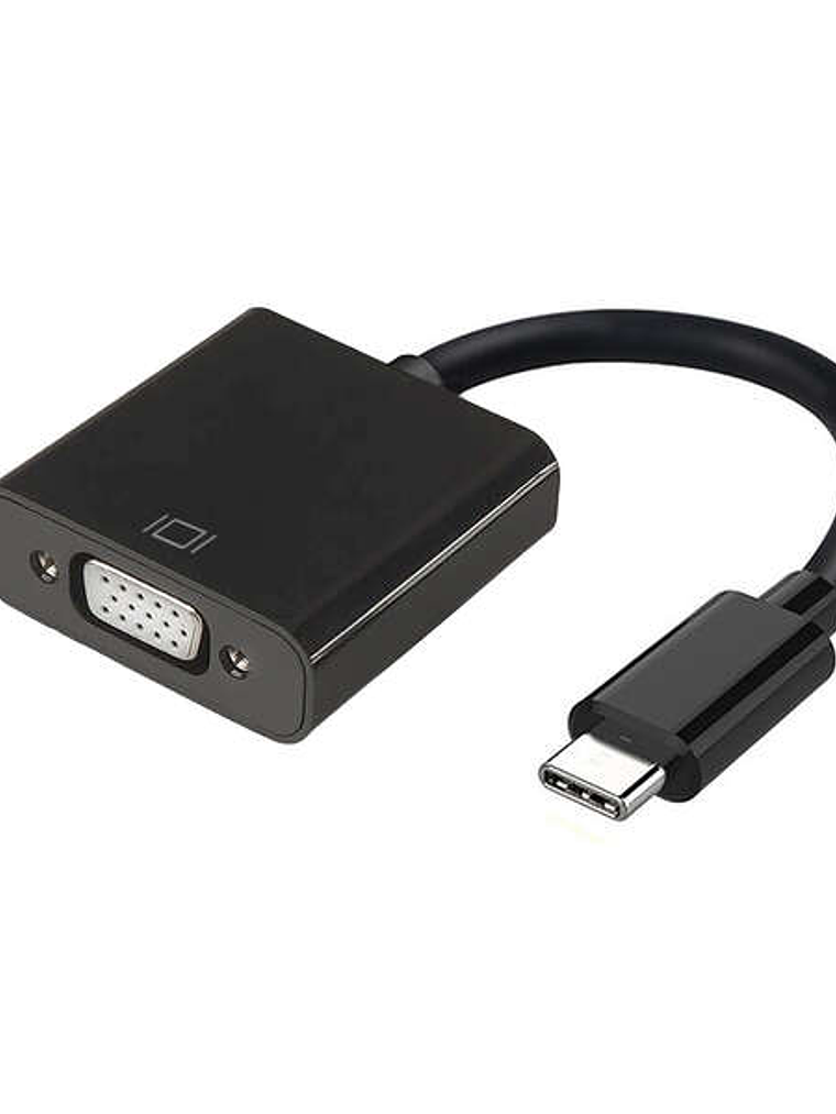 Aisens Conversor USB-C a VGA - USB-C/M-HDB15/H - 15cm - Color Negro 1
