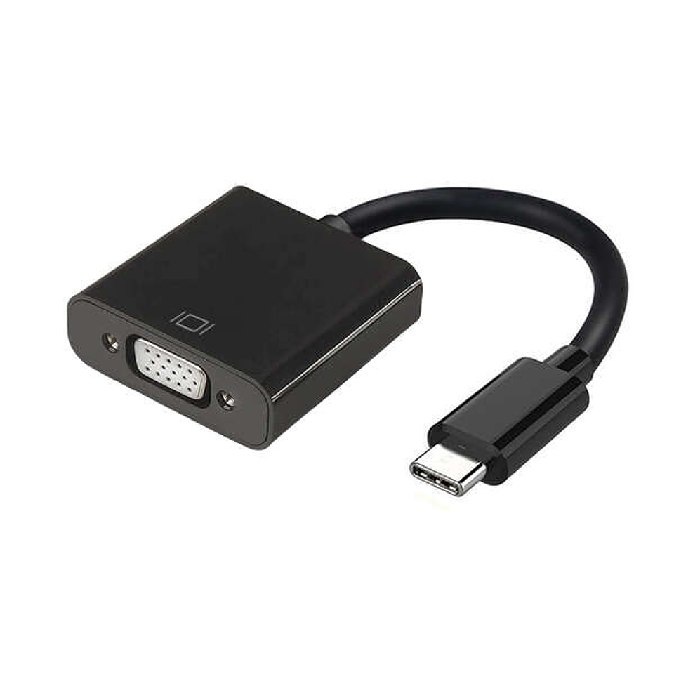 Aisens Conversor USB-C a VGA - USB-C/M-HDB15/H - 15cm - Color Negro 1