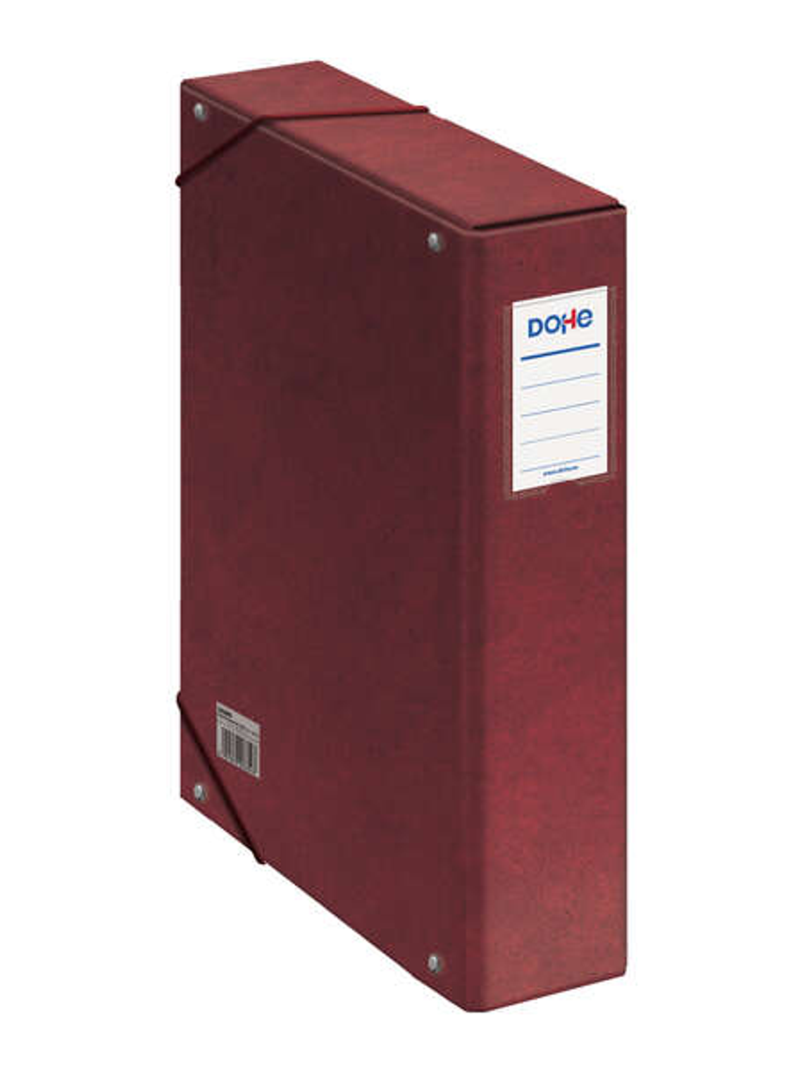 Dohe Caja para Proyectos Lomo 7cm - Carton Forrado con Papel Impreso y Plastificado - Cierre con Gomas - Color Rojo 1