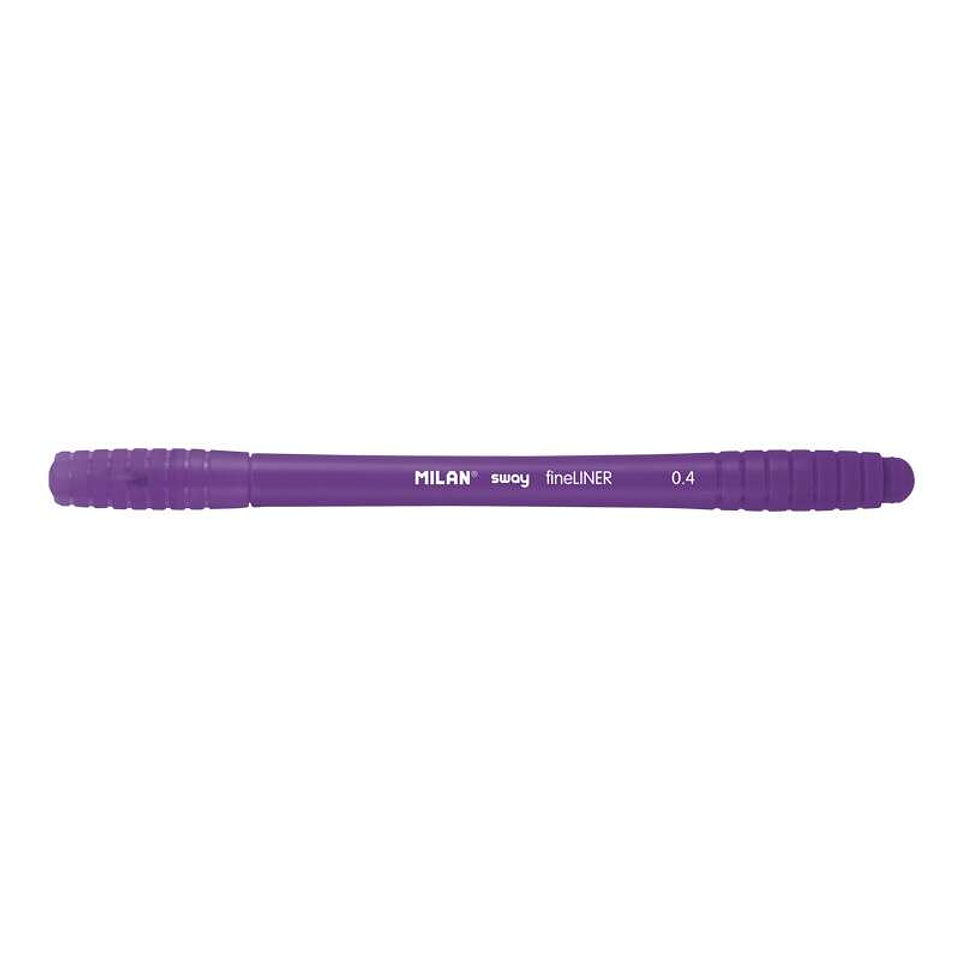 Milan Sway Fineliner Rotulador - Punta Fina 0.4mm - Ergonomico - Tinta al Agua - Color Violeta 1