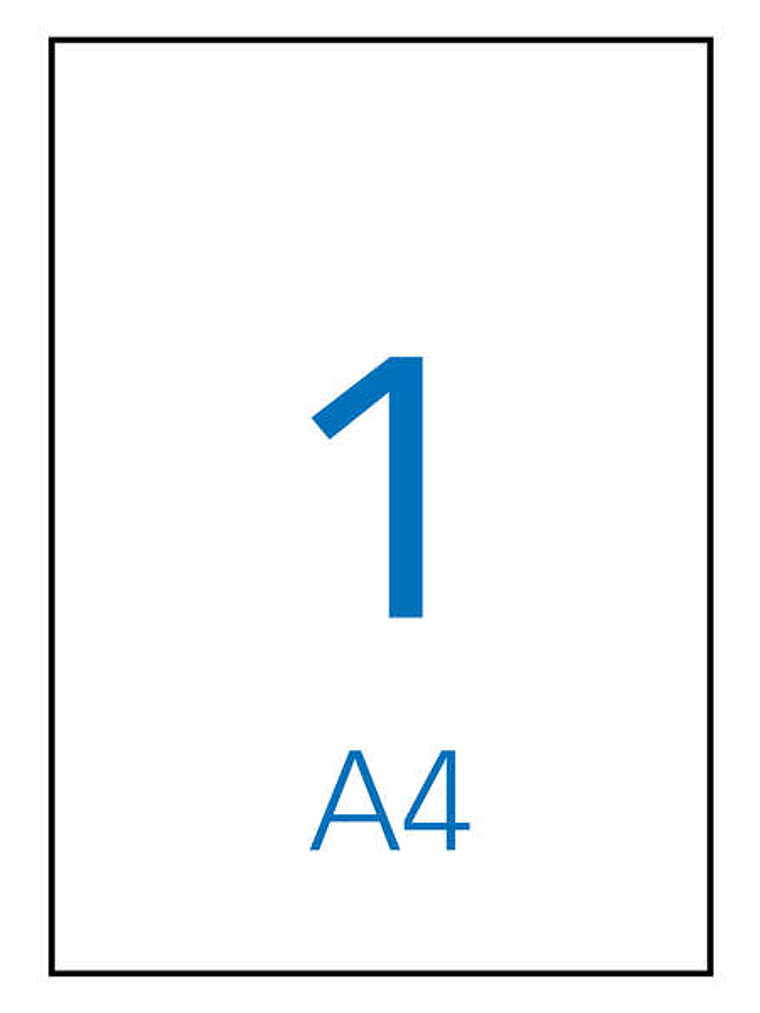 Apli Etiquetas Kraft Permanentes 210.0 x 297.0mm 10 Hojas 1