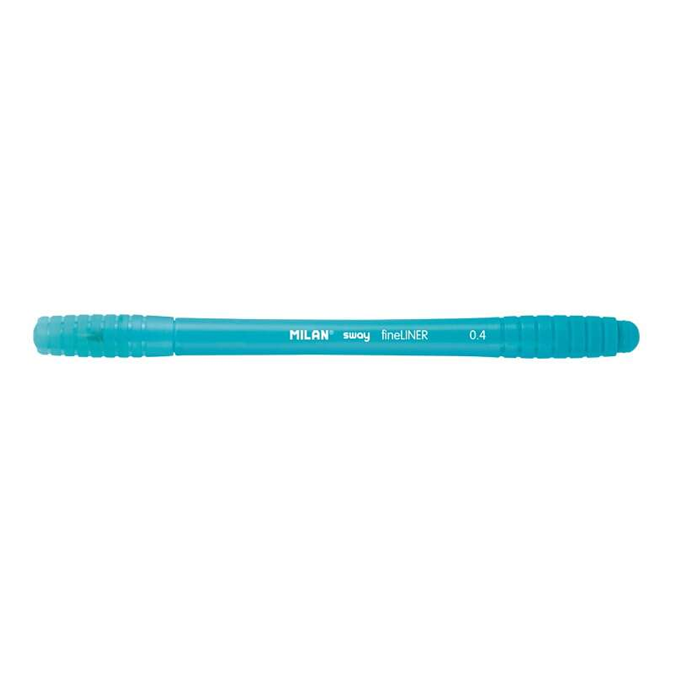 Milan Sway Fineliner Rotulador - Punta Fina 0.4mm - Ergonomico - Tinta al Agua - Color Azul Claro 1