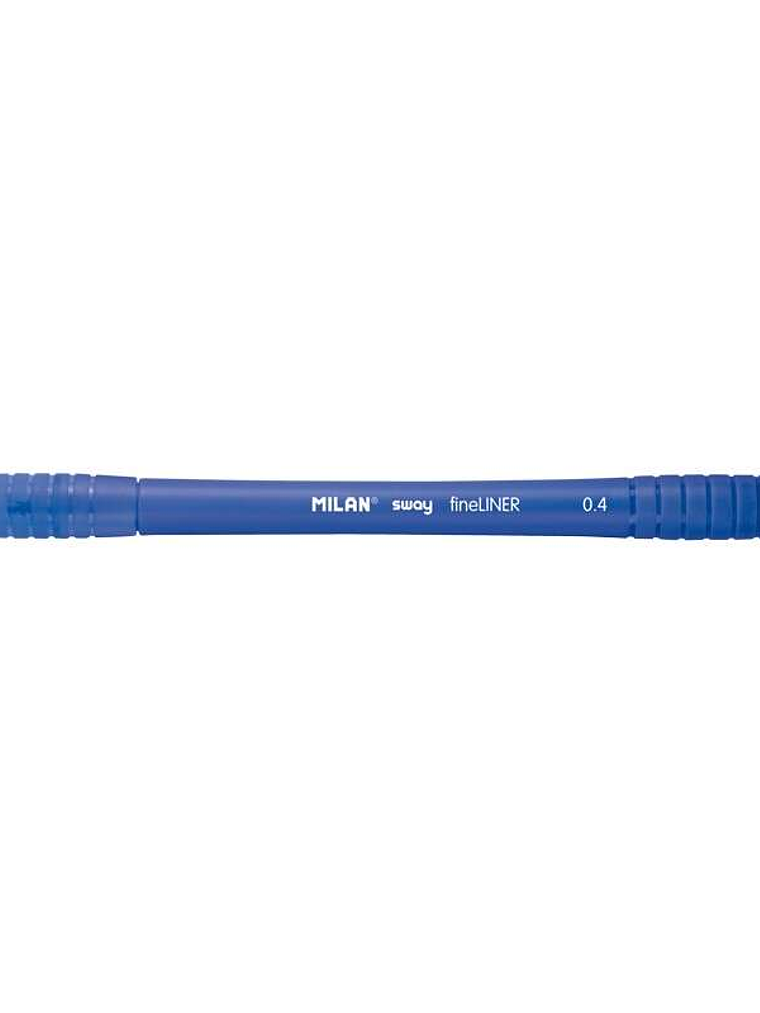 Milan Sway Fineliner Rotulador - Punta Fina 0.4mm - Ergonomico - Tinta al Agua - Color Azul 1