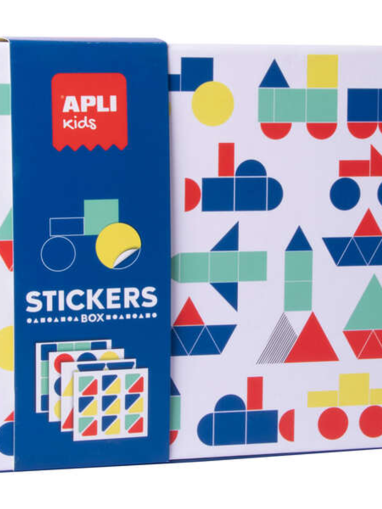 Apli Kids Juegos de Gomets Vehiculos - 200G Laminas Ilustradas - Gomets Removibles Geometricos - Alto Valor Didactico - Diseño Exclusivo de Caja de Ca 1