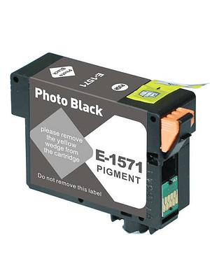 Epson T1571 Negro Photo Cartucho de Tinta Pigmentada Generico - Reemplaza C13T15714010