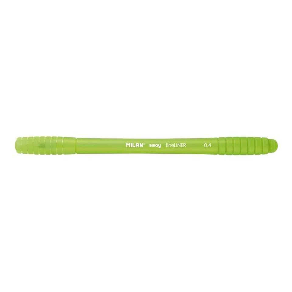 Milan Sway Fineliner Rotulador - Punta Fina 0.4mm - Ergonomico - Tinta al Agua - Color Verde Claro 1